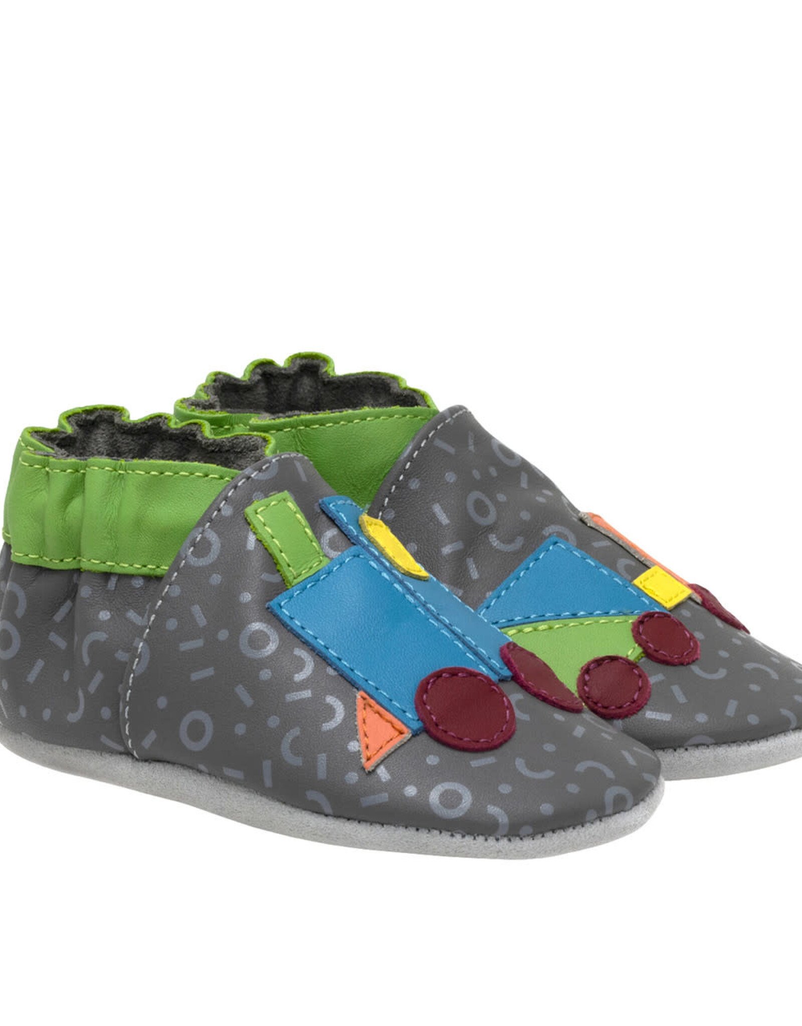 Robeez Train Blocks Soft Soles