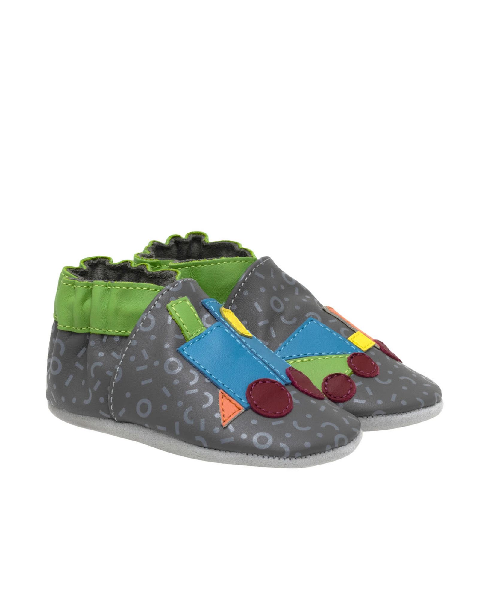 Robeez Train Blocks Soft Soles