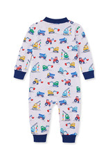 Little Me Construction Zip Front Pajama