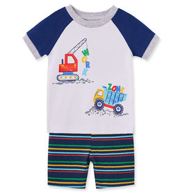 Little Me Construction 4-Piece Pajama Set