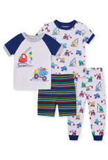 Little Me Construction 4-Piece Pajama Set