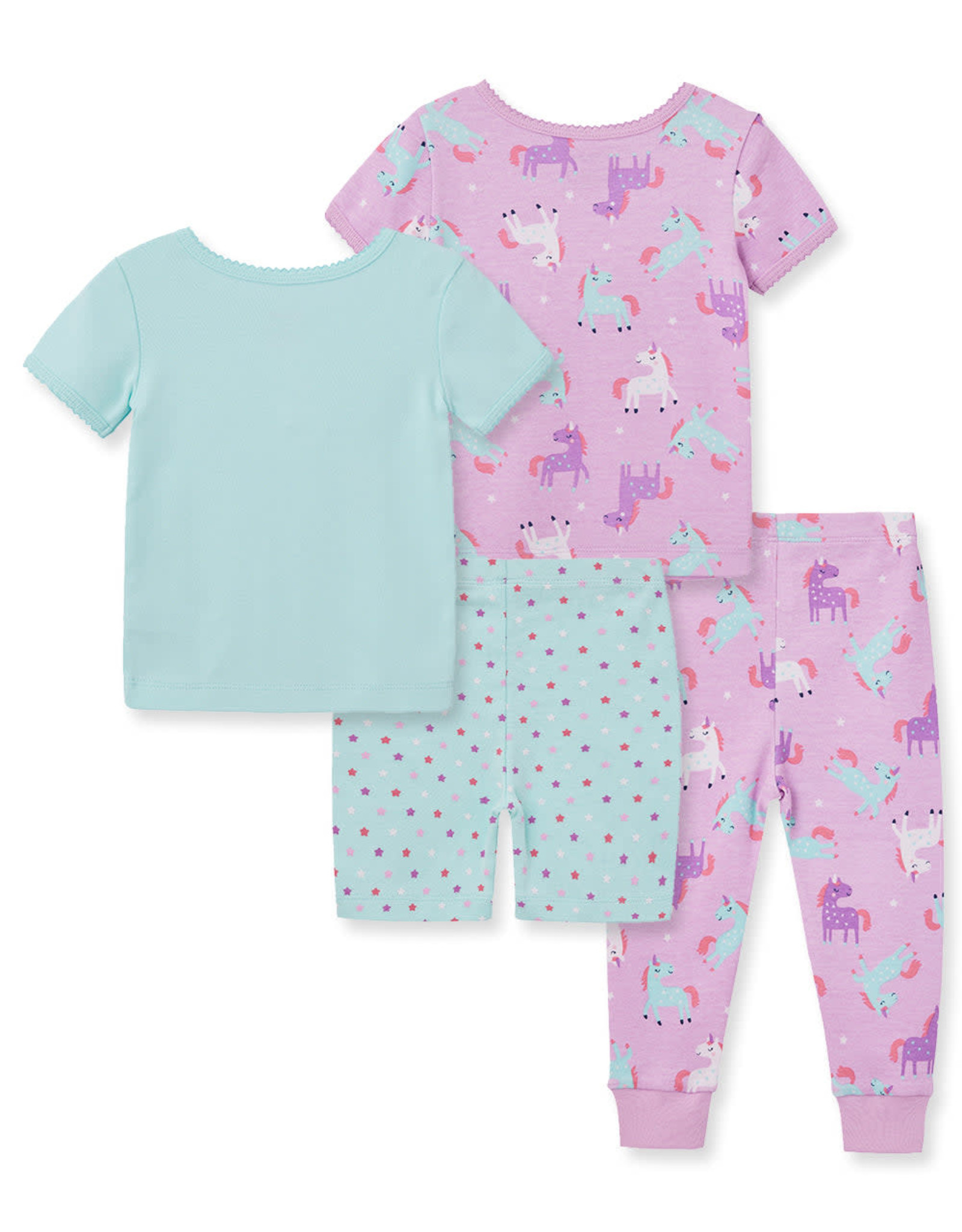 Little Me Unicorn 4-Piece Pajama Set