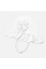 Mayoral White Tulle Detailed Sun Hat