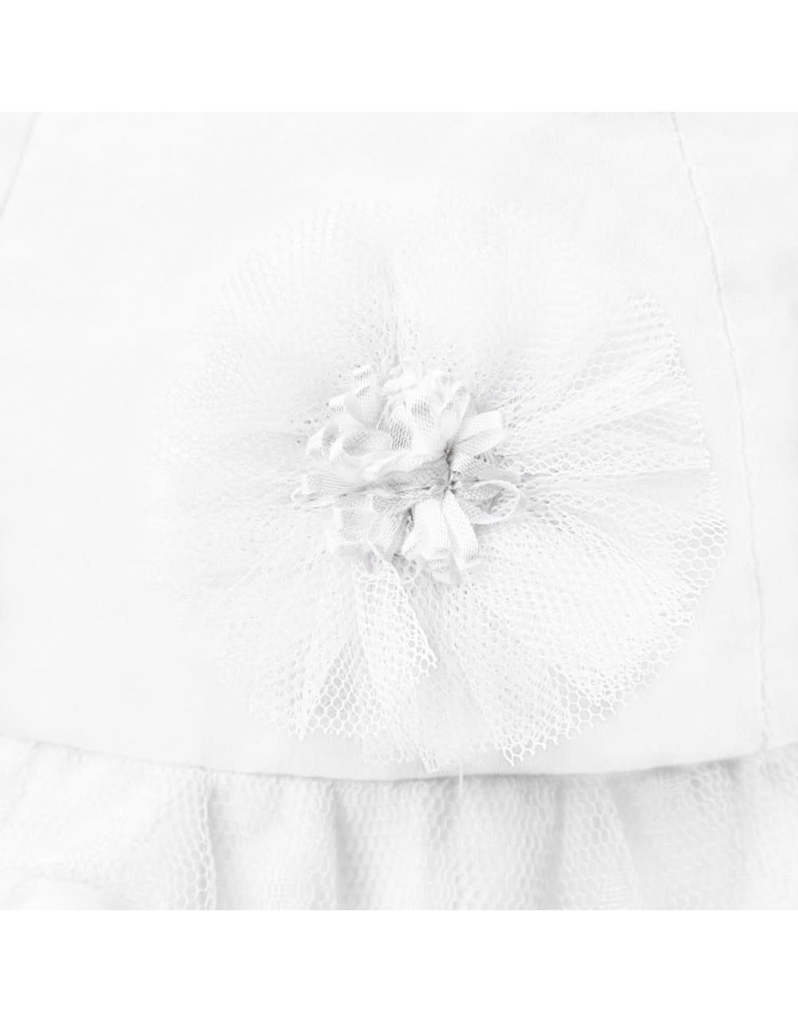 Mayoral White Tulle Detailed Sun Hat