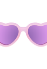 Babiators Polarized Heart: Frosted Pink with Purple Mirrored Lenses