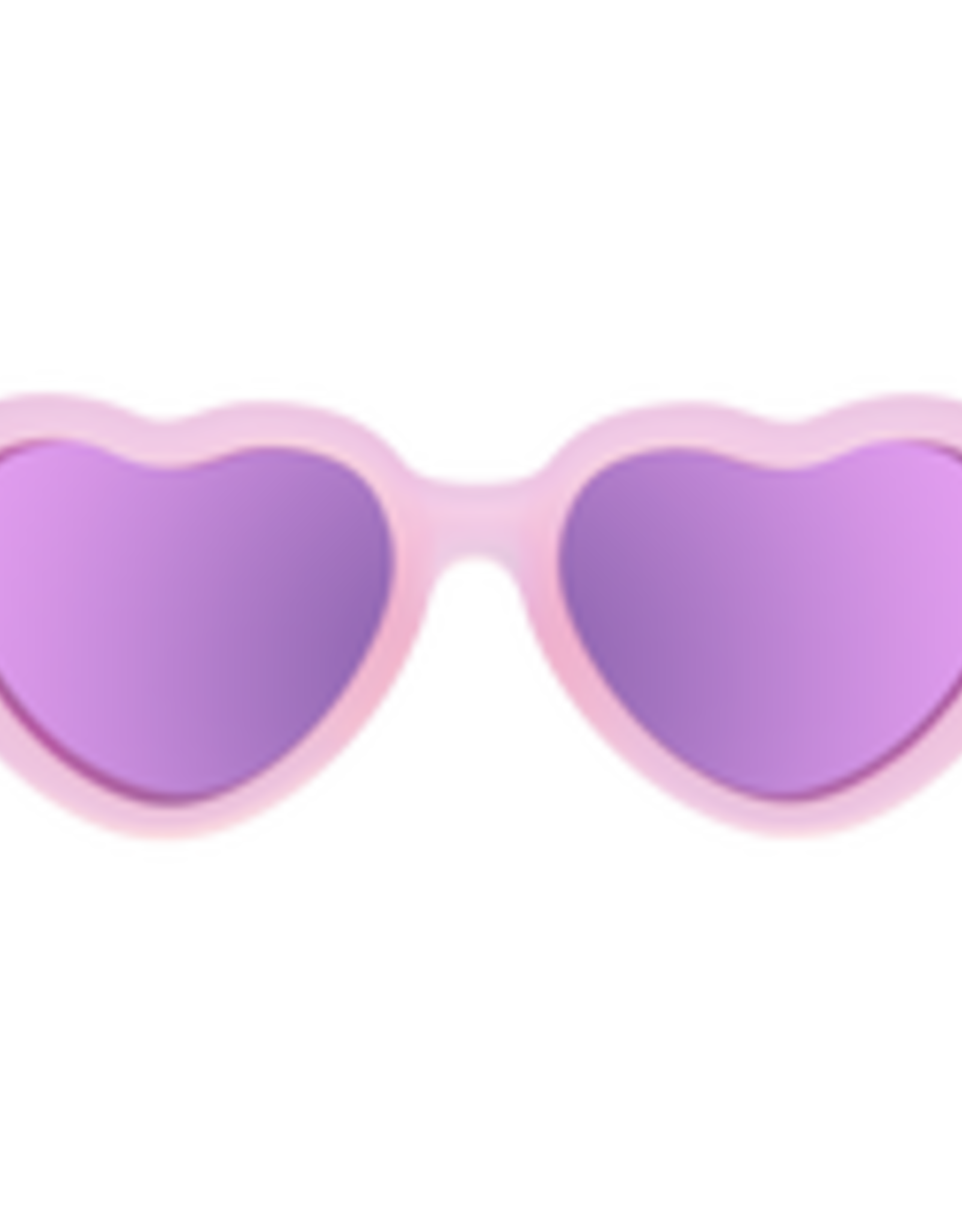 Babiators Polarized Heart: Frosted Pink with Purple Mirrored Lenses