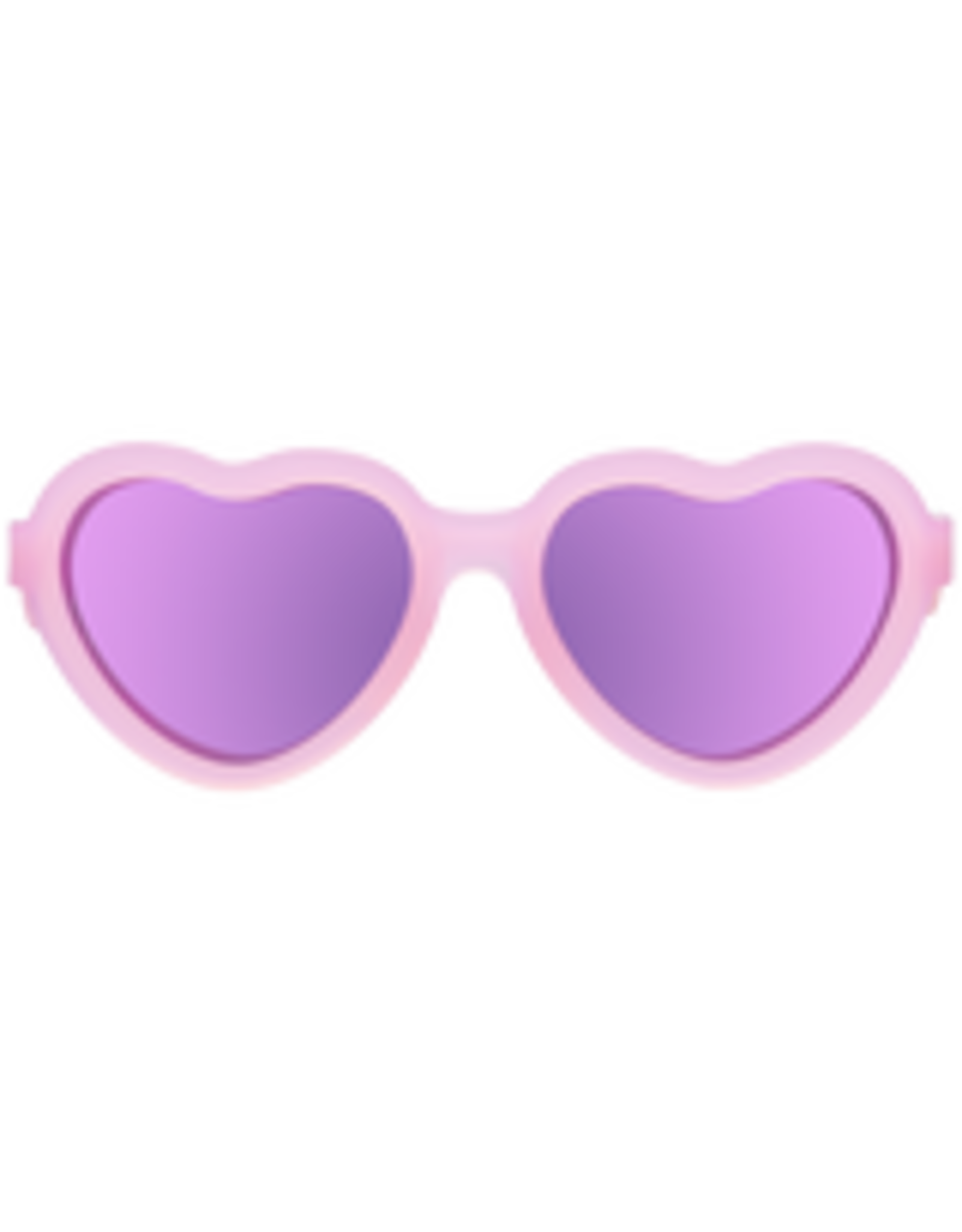 Babiators Polarized Heart: Frosted Pink with Purple Mirrored Lenses