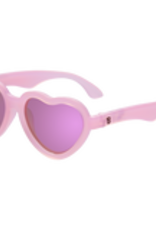 Babiators Polarized Heart: Frosted Pink with Purple Mirrored Lenses