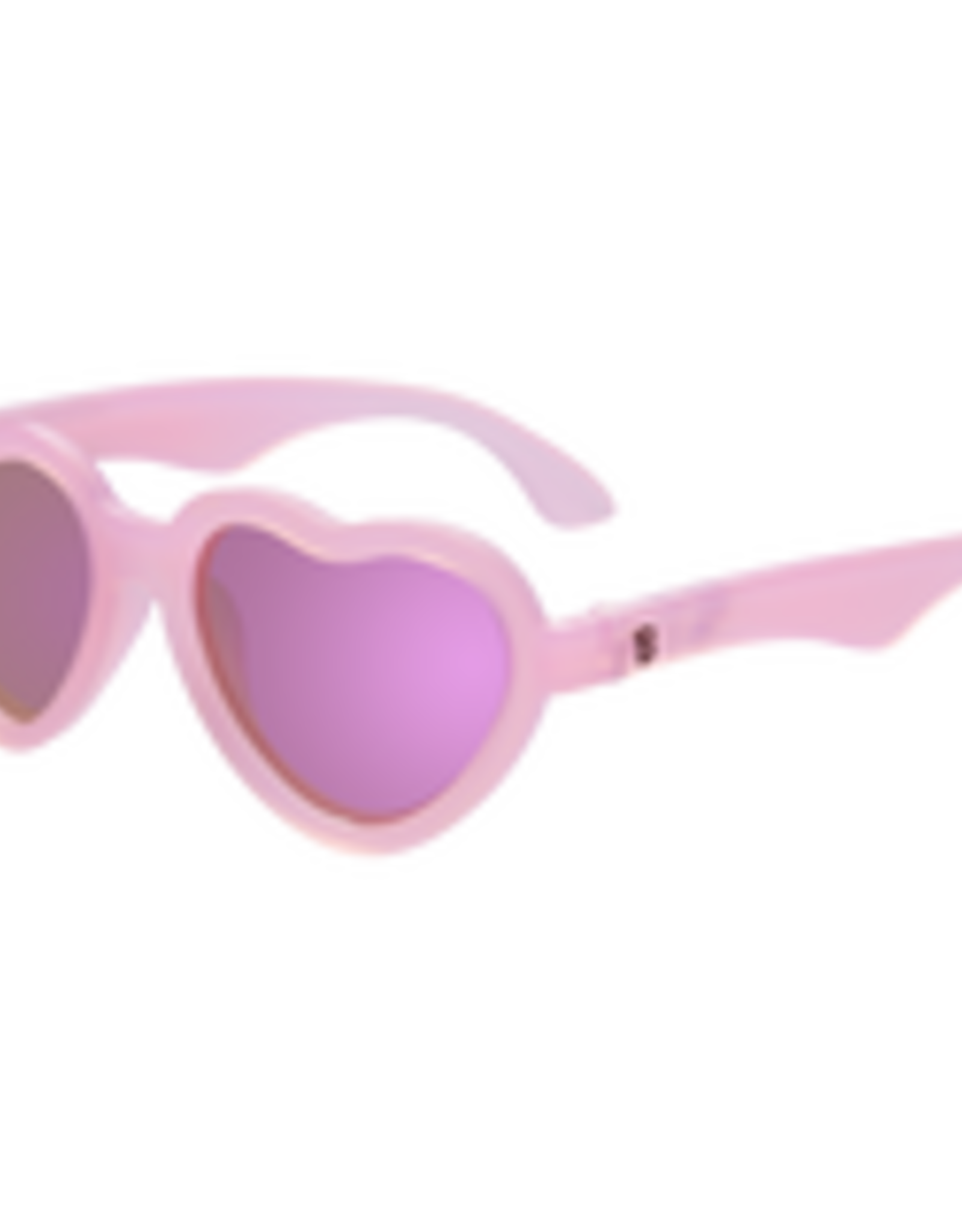 Babiators Polarized Heart: Frosted Pink with Purple Mirrored Lenses