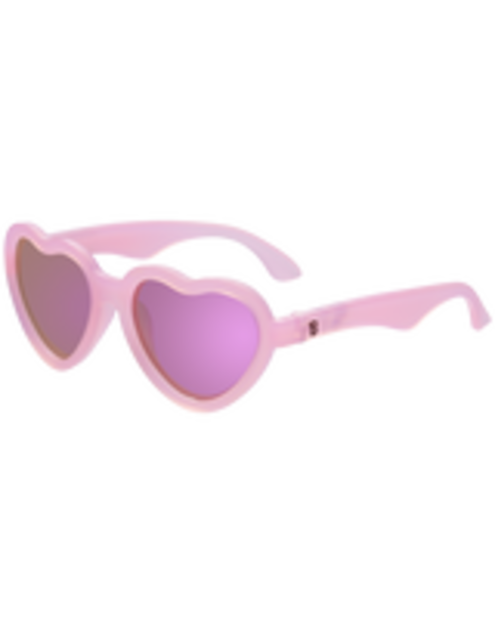 Babiators Polarized Heart: Frosted Pink with Purple Mirrored Lenses