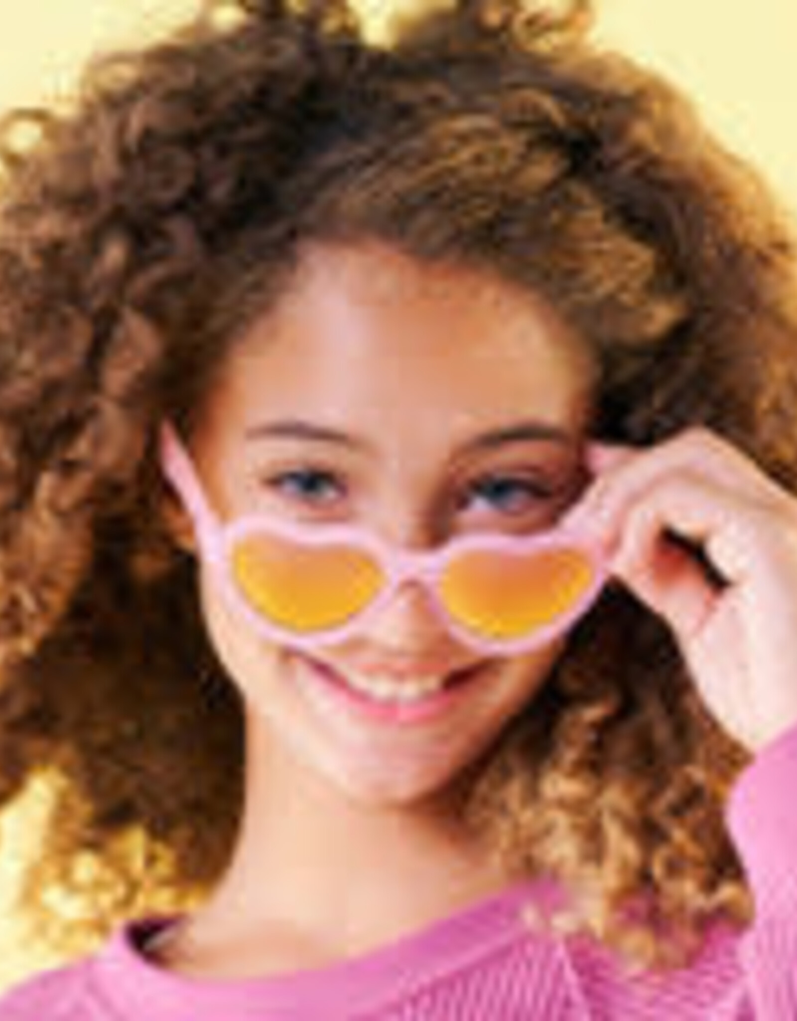 Babiators Polarized Heart: Frosted Pink with Purple Mirrored Lenses