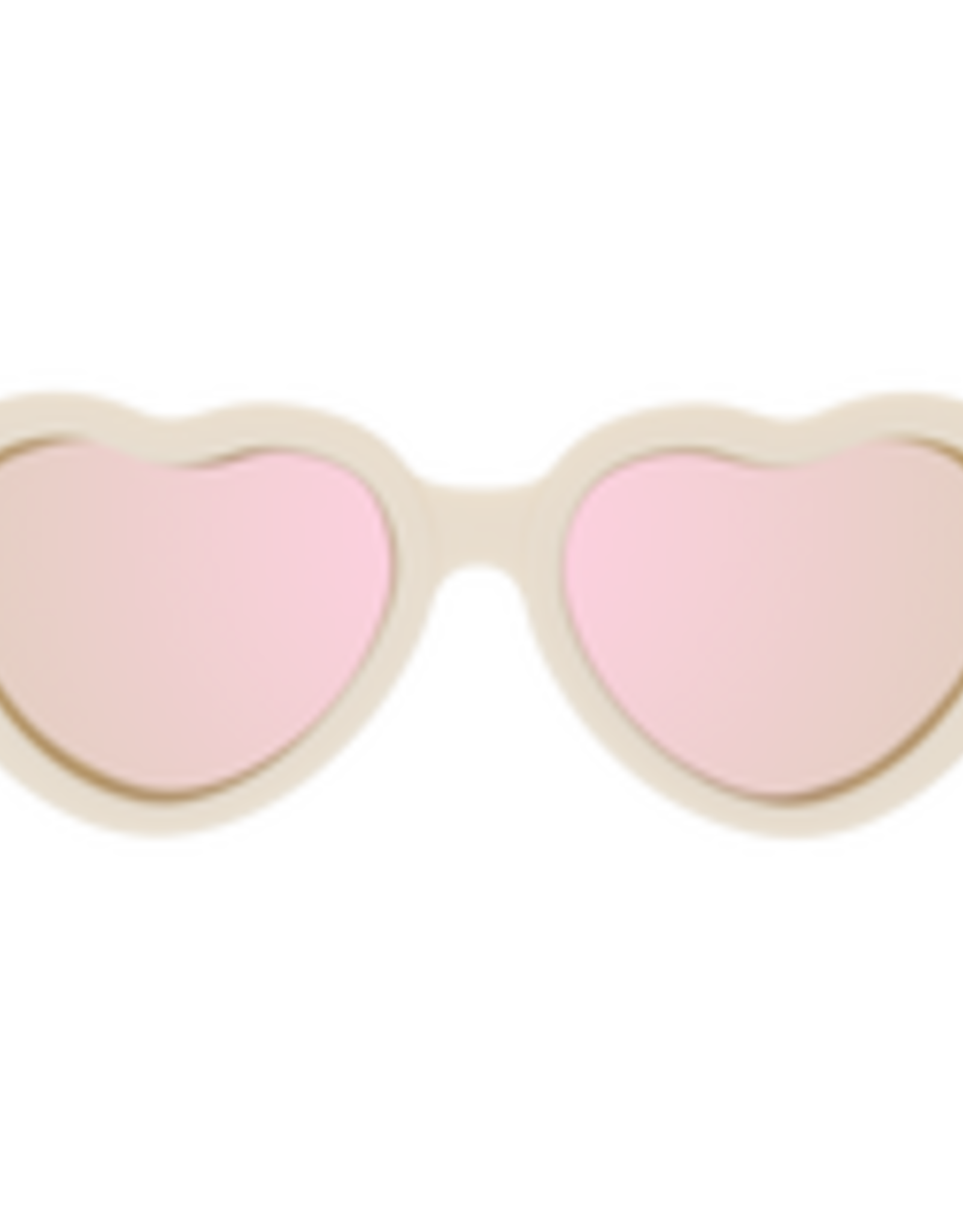 Babiators Polarized Heart: Sweet Cream with Rose Gold Mirrored Lenses