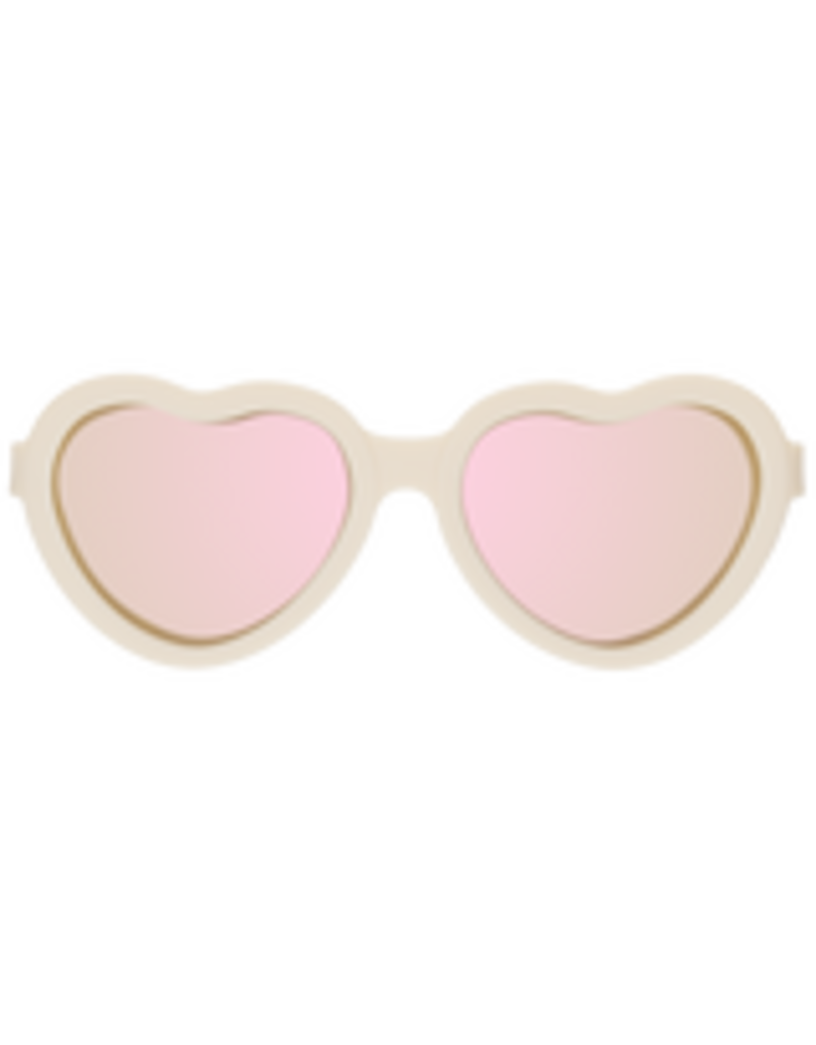 Babiators Polarized Heart: Sweet Cream with Rose Gold Mirrored Lenses