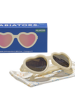 Babiators Polarized Heart: Sweet Cream with Rose Gold Mirrored Lenses