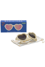 Babiators Polarized Heart: Sweet Cream with Rose Gold Mirrored Lenses