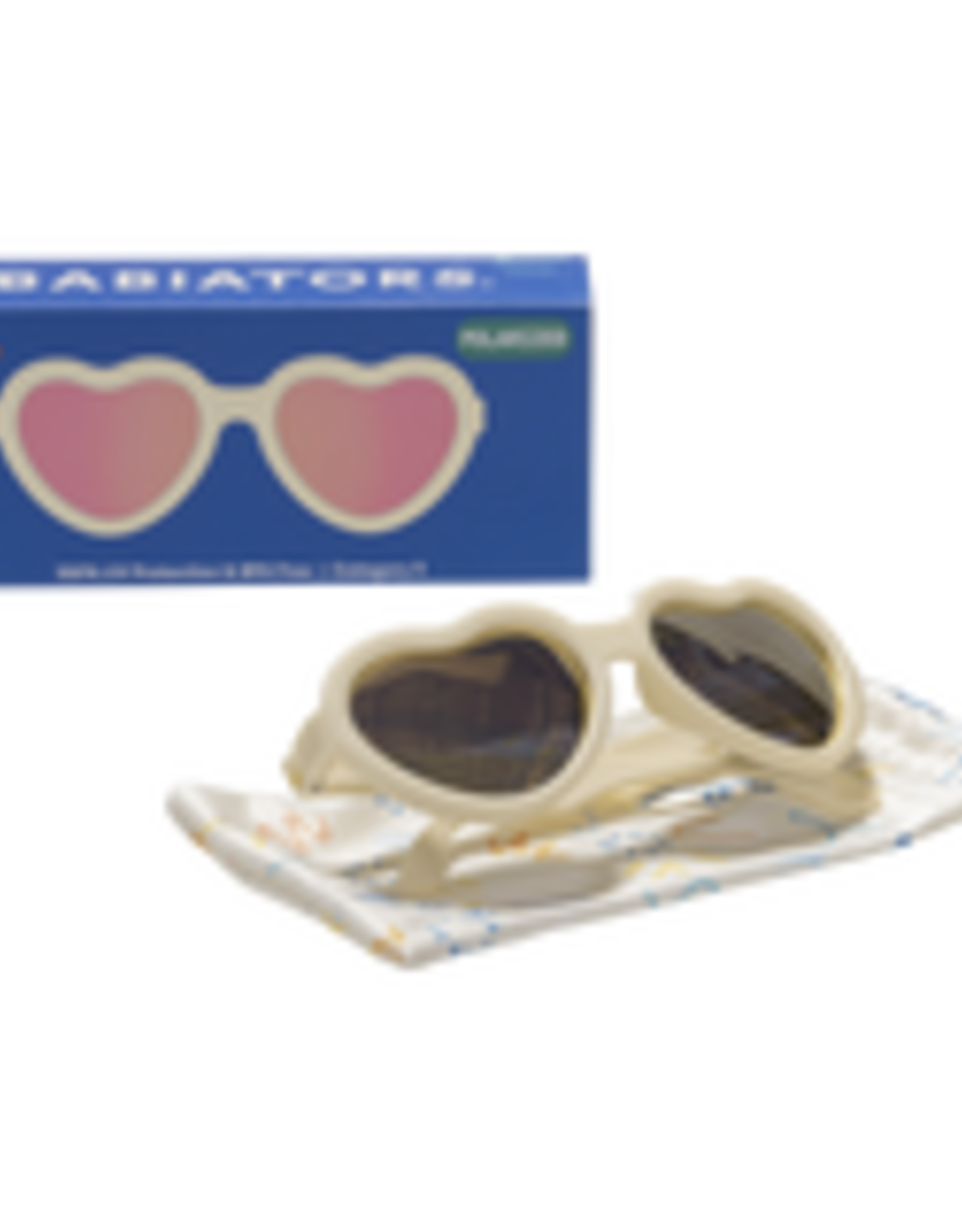 Babiators Polarized Heart: Sweet Cream with Rose Gold Mirrored Lenses