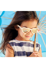 Babiators Polarized Heart: Sweet Cream with Rose Gold Mirrored Lenses