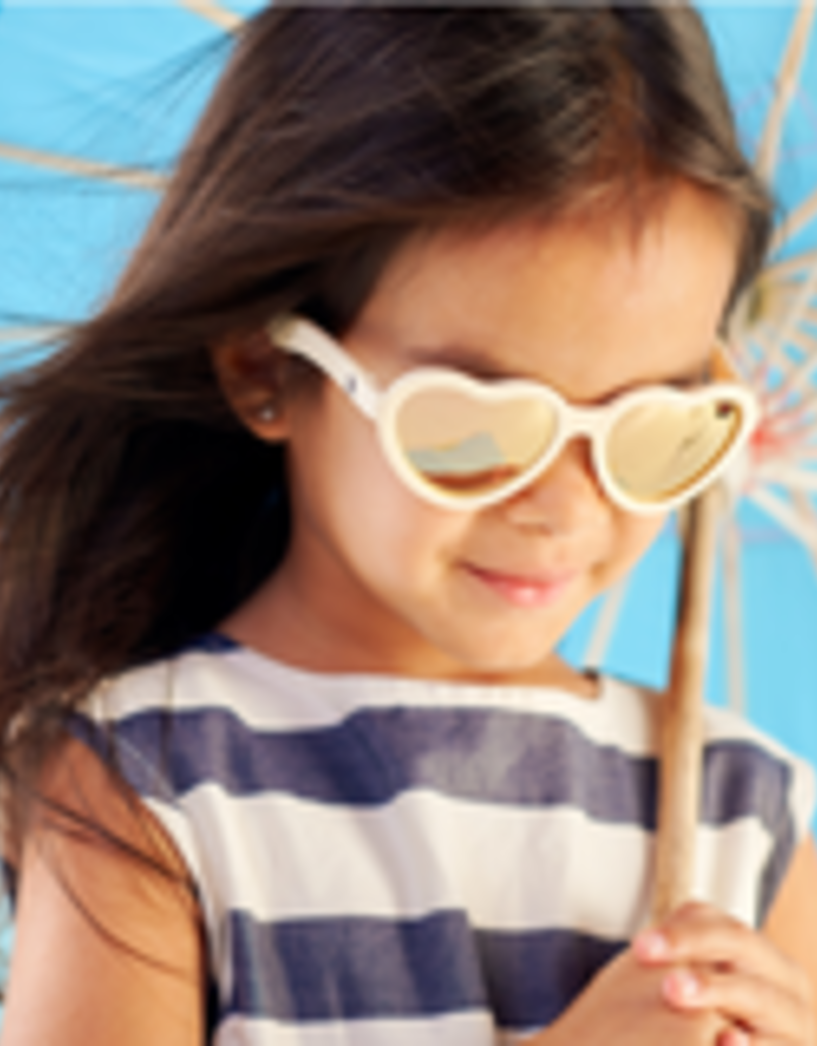 Babiators Polarized Heart: Sweet Cream with Rose Gold Mirrored Lenses