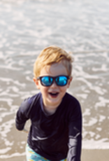 Babiators Polarized Navigators: Jet Black with Cobalt Mirrored Lenses