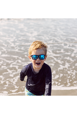 Babiators Polarized Navigators: Jet Black with Cobalt Mirrored Lenses