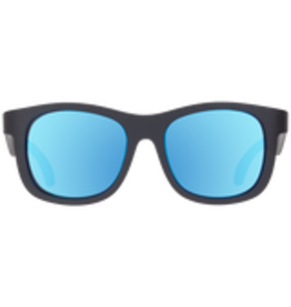 Babiators Polarized Navigators: Jet Black with Cobalt Mirrored Lenses