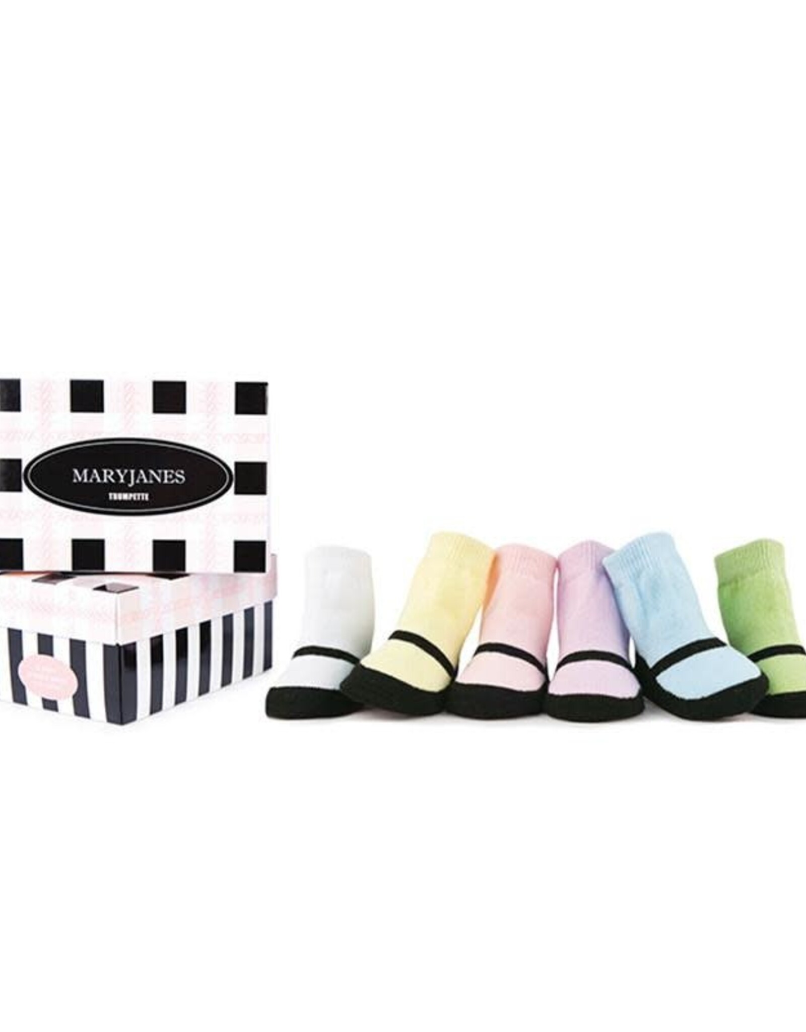 Trumpette Mary Jane Pastel Socks 6 Pack 0-12M