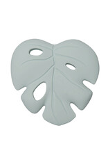 Loulou Lollipop Monstera Silicone Teether - Monstera Mint