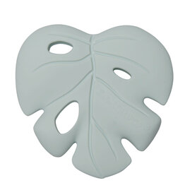 Loulou Lollipop Monstera Silicone Teether - Monstera Mint