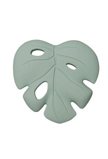 Loulou Lollipop Monstera Silicone Teether - Monstera Seafoam