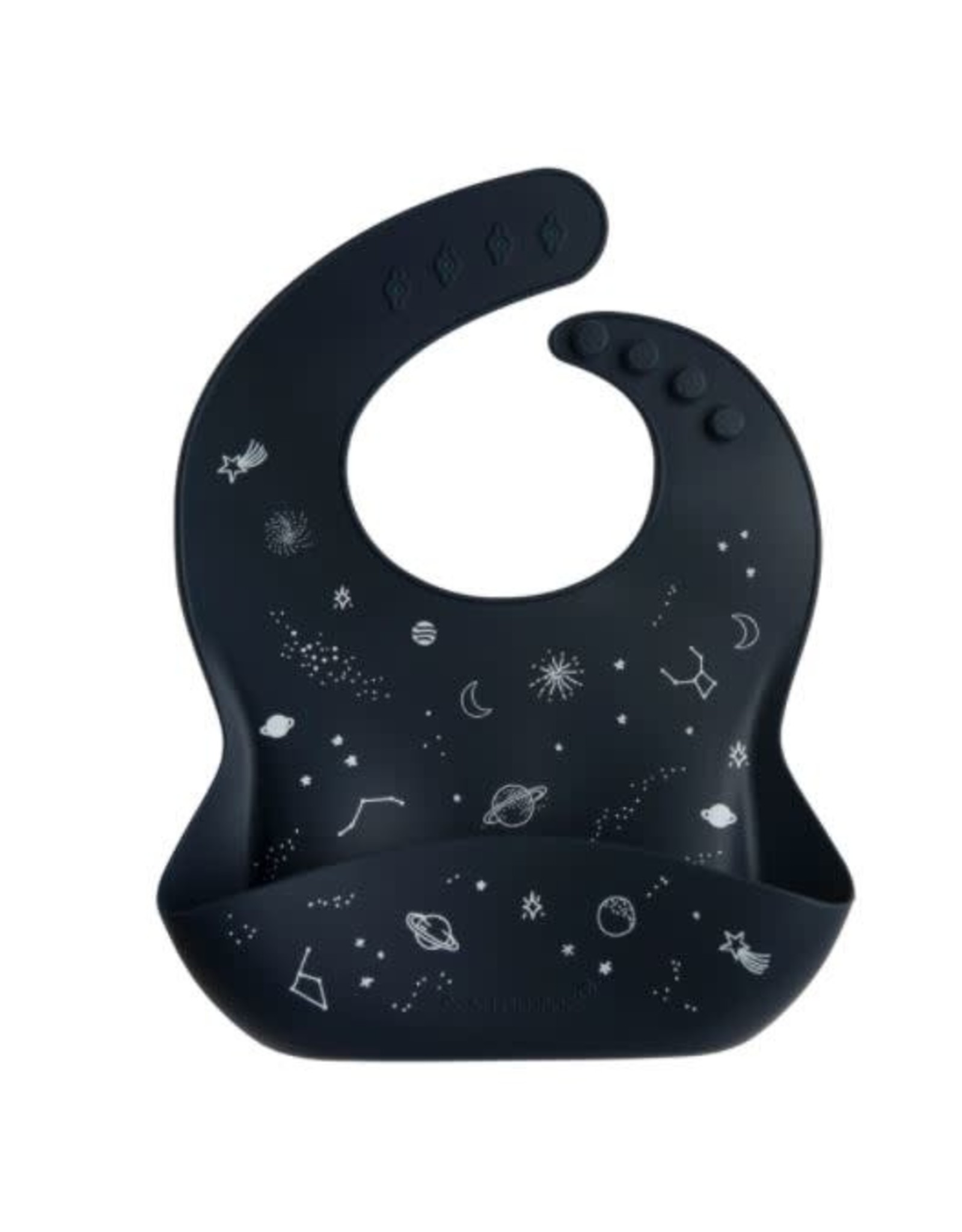 Loulou Lollipop Silicone Bib - Space