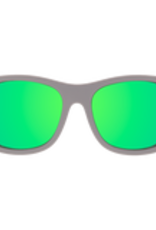 Babiators Polarized Navigators: Graphite Grey with Green Mirrored Lenses