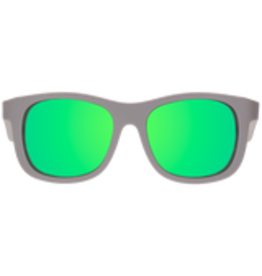 Babiators Polarized Navigators: Graphite Grey with Green Mirrored Lenses