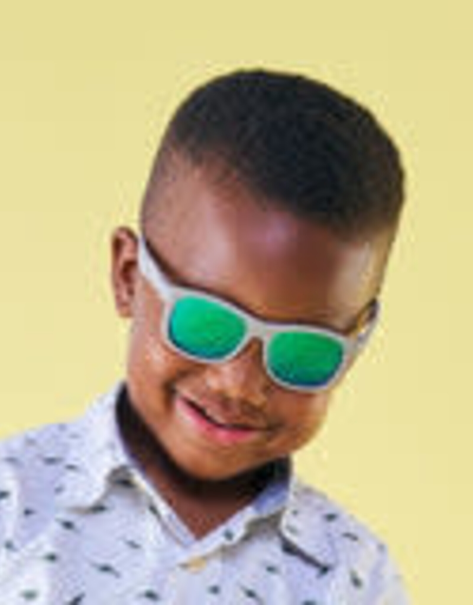 Babiators Polarized Navigators: Graphite Grey with Green Mirrored Lenses