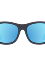 Babiators Polarized Navigators: Jet Black with Cobalt Mirrored Lenses