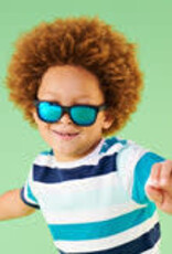 Babiators Polarized Navigators: Jet Black with Cobalt Mirrored Lenses