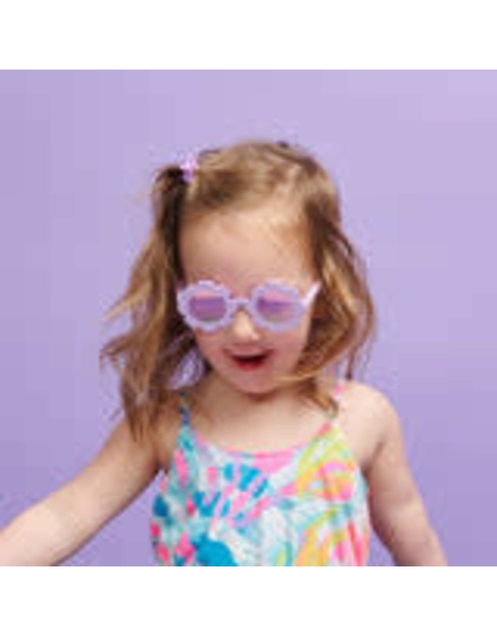 Babiators Polarized Flower: Irresistible Iris with Lavender Mirrored Lenses