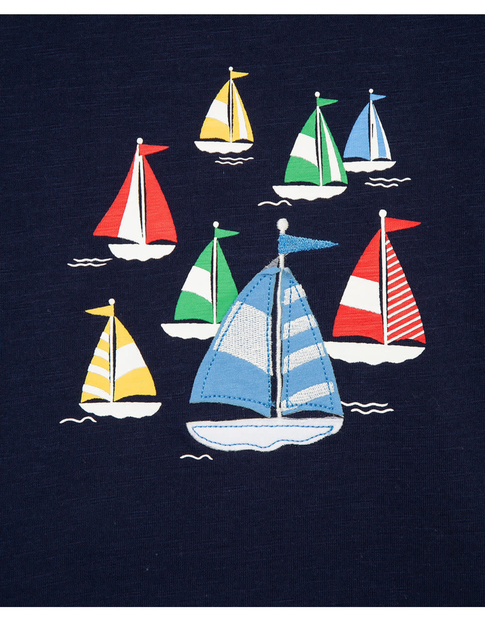 Little Me Sailboats T-Shirts and Shorts 3 Piece Set