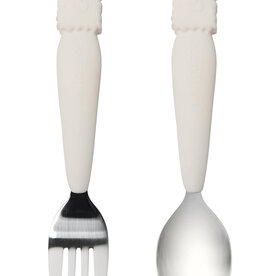 Loulou Lollipop Born to be Wild - Toddler Spoon & Fork Set - Llama