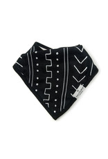 Loulou Lollipop Black Mudcloth Bandana Bib Set