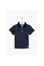 Losan Chic Navy Polo with Gray Spots