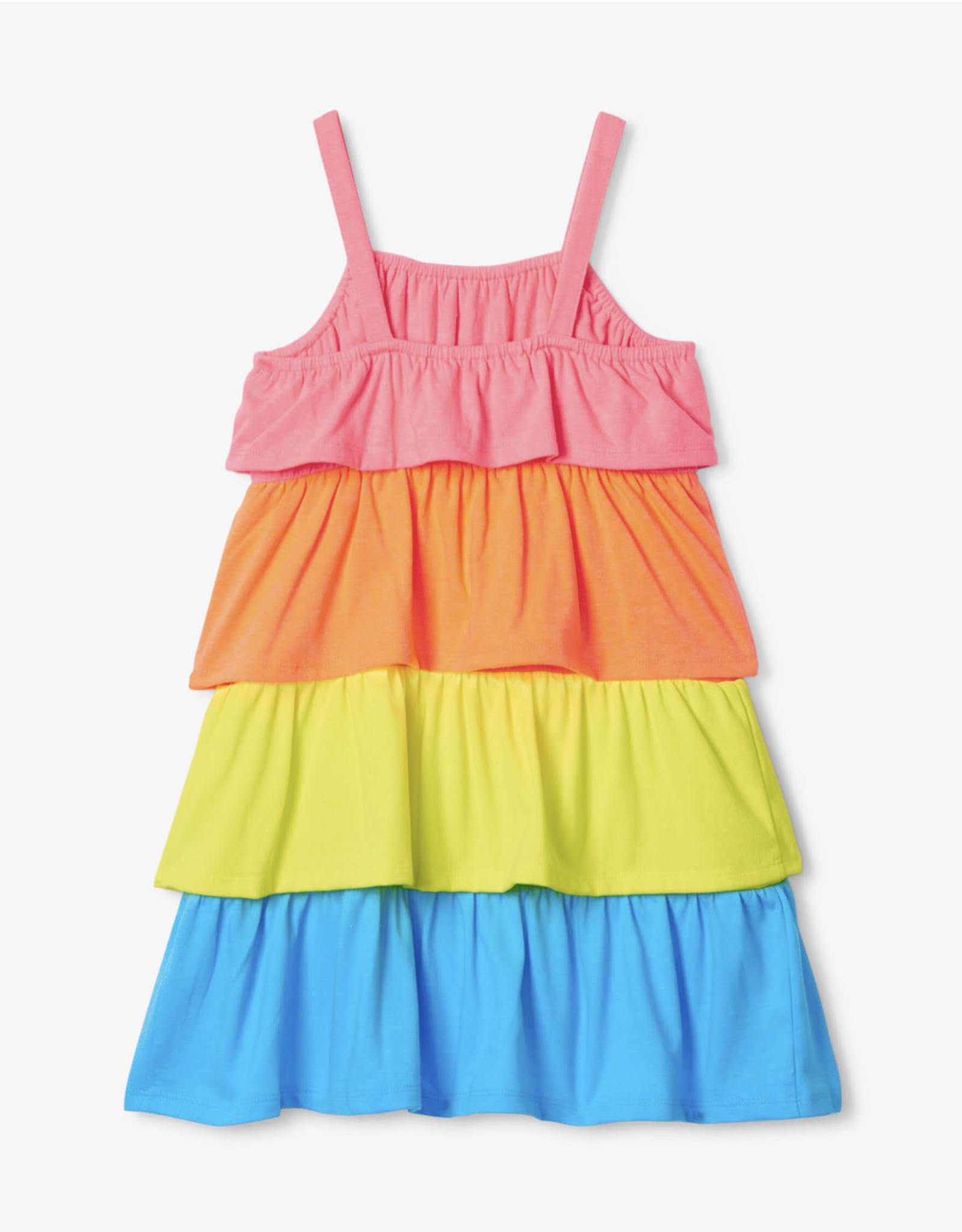 Hatley Neon Rainbow Tiered Layered Dress
