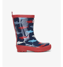 Hatley Hungry Sharks Shiny Rain Boots