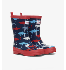 Hatley Hungry Sharks Shiny Rain Boots