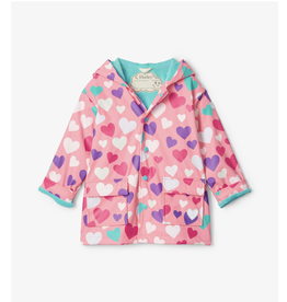 Hatley Colourful Hearts Colour Changing Raincoat