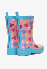 Hatley Colourful Hearts Shiny Rain Boots