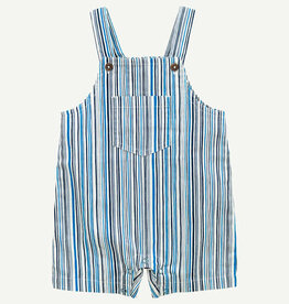 Oliver & Rain Blue Striped Overalls