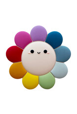 Loulou Lollipop Daisy Silicone Teether - Rainbow