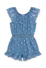 Little Me Chambray Romper