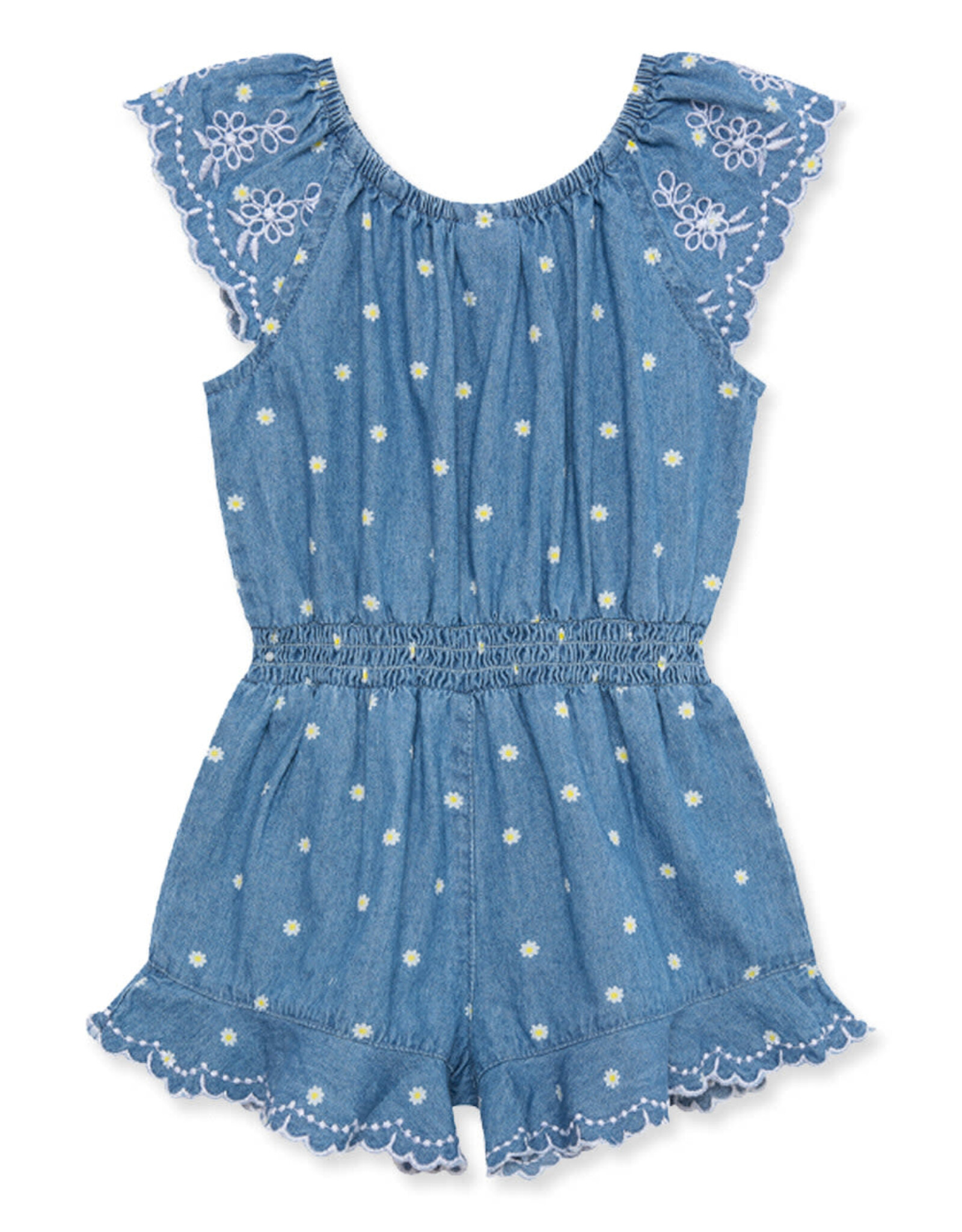 Little Me Chambray Romper