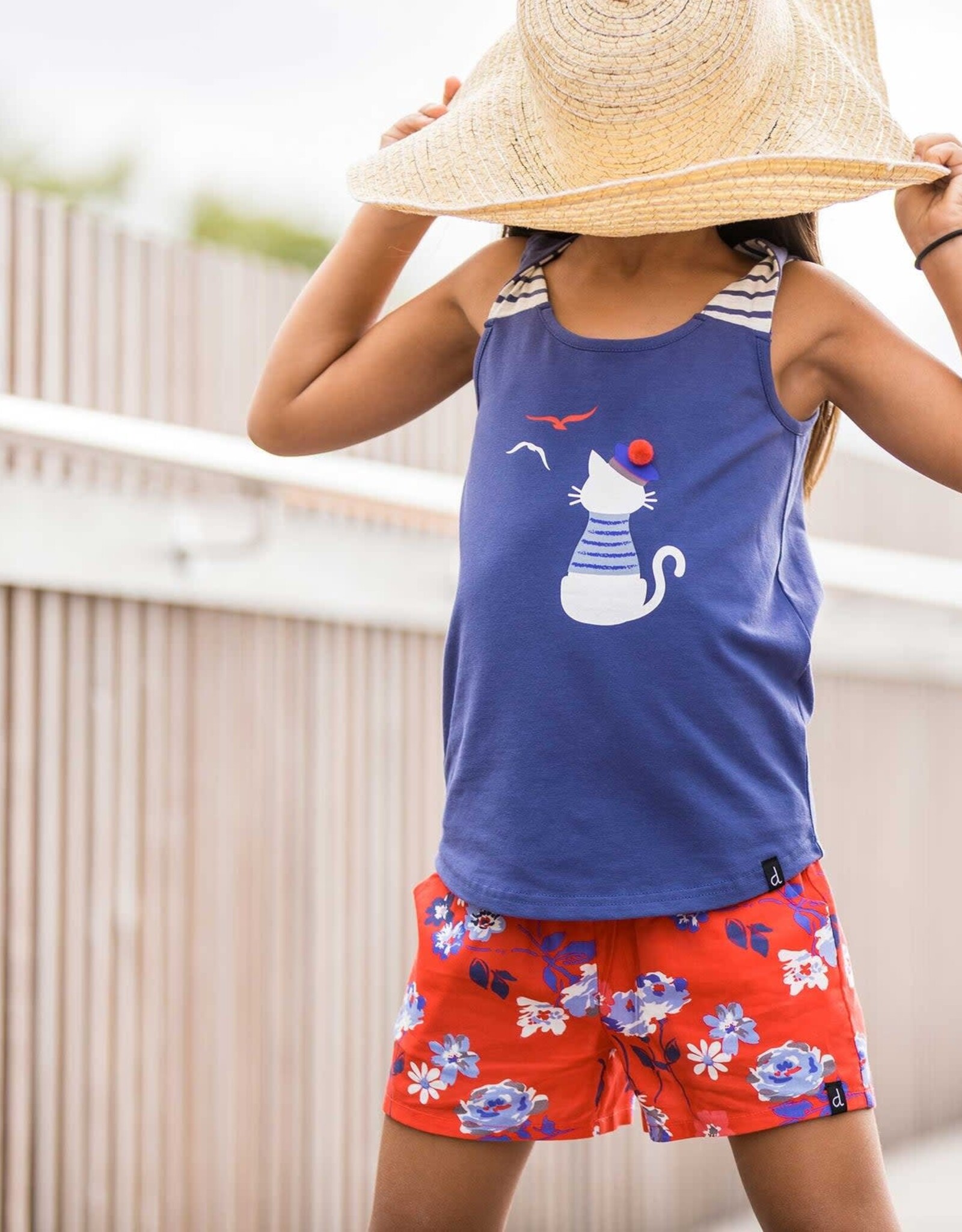 Deux Par Deux Lollipop Flowers Shorts